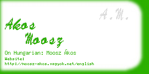 akos moosz business card