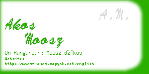 akos moosz business card